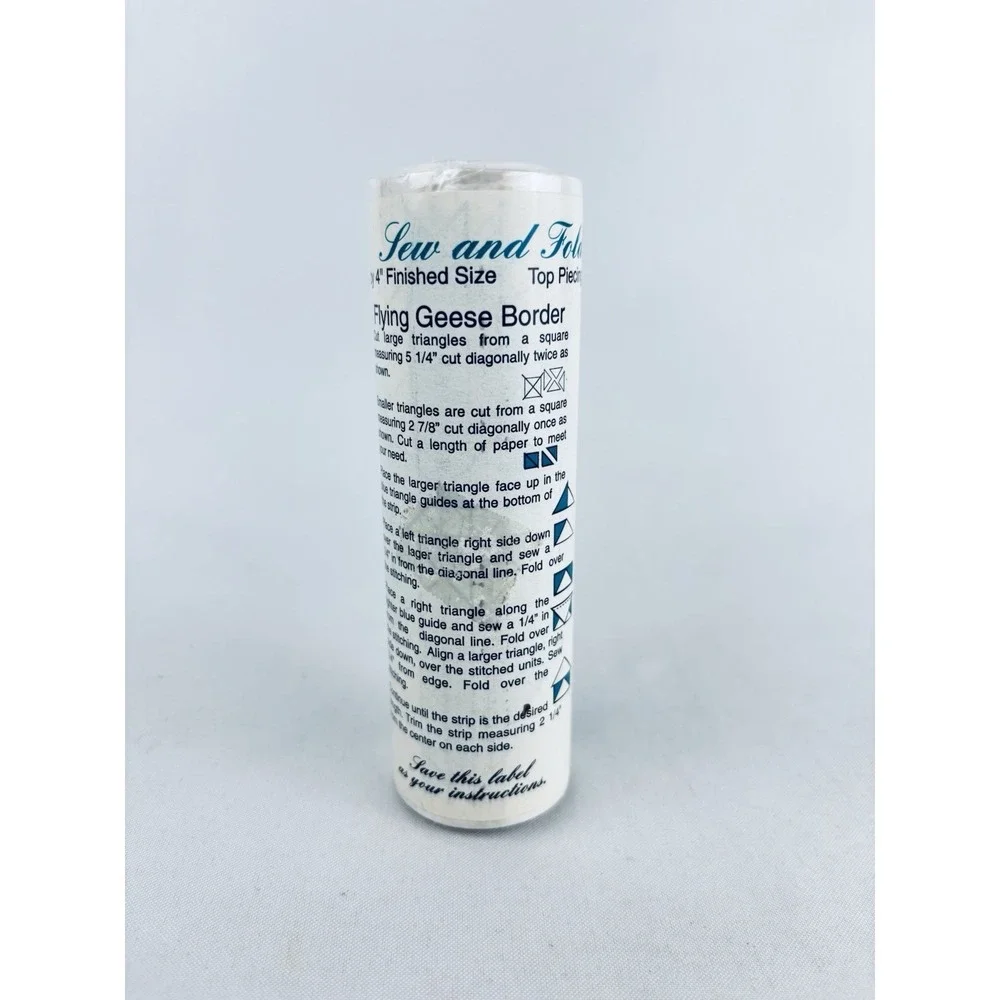 Sew And Fold On A Roll - Flying Geese Border - 50 Feet - Sealed Quilting Sewing - Picture 1 of 10